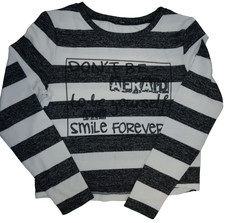 Tenezis long sleeve shirt white/black stripes...