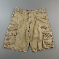 Vintage Plugg Shorts Mens 33 34 Brown Utility Military Cargo Skate Grunge Y2K