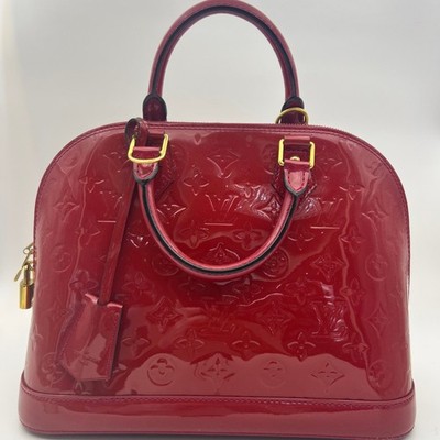 LOUIS VUITTON LV Alma PM M91770 Hand Bag Rose Vernis