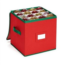 Christmas Ornament Organizer and Storage Box - Tear-Proof Non-Woven Container...