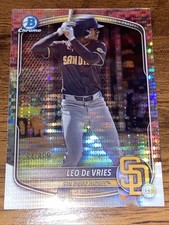 2025 Bowman Chrome Baseball Leo De Vries #BCP-204 Pulsar Refractor /399 ROY? Rc