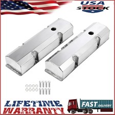 Valve Covers Fabricated Aluminum Tall Fit Chevy Small Block Sbc 327 350 383 400