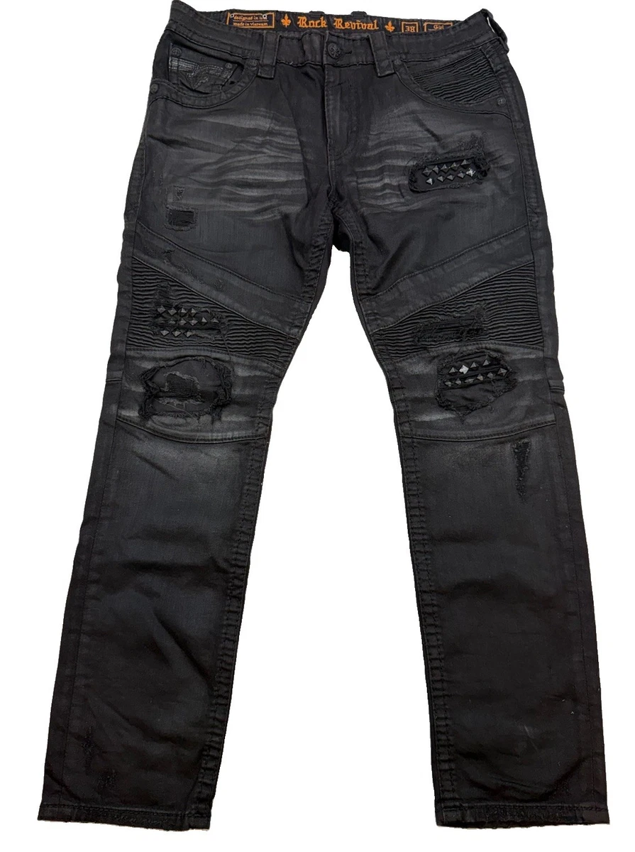 Rock Revival Black Jeans for Men in 32 Inseam for sale | eBay
