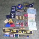 Large Military Collection WW2 Vietnam Medals Pins Ribbons ID Card Dog Tag NICE!!