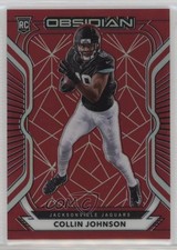 2020 Panini Obsidian Rookies Electric Etch Red Flood 1/26 Collin Johnson 09wc