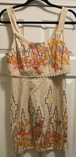 Free People Women's Floral/Geometric Sleeveless Tank Dress Size 2