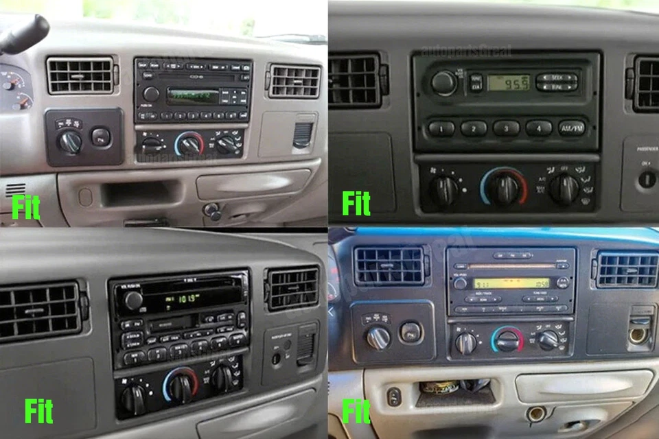 Radio estéreo Carplay Android 15 para Ford F250 F-350 Super Duty 1999-2004 navegación BT Foto 3 de 4