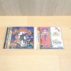 Sega Saturn Console Japan Gray Bundle With 2 Controllers & 5 Games VF S.Rally