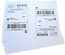 Shipping Labels 2 per Sheet Best Quality 200- 1000 Half Sheet Adhesive 8.5 x 5.5