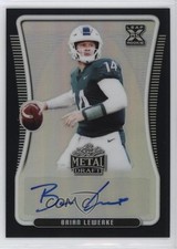 2020 Leaf Metal Draft Black Rainbow 3/15 Brian Lewerke #BA-BL1 Auto 6fs