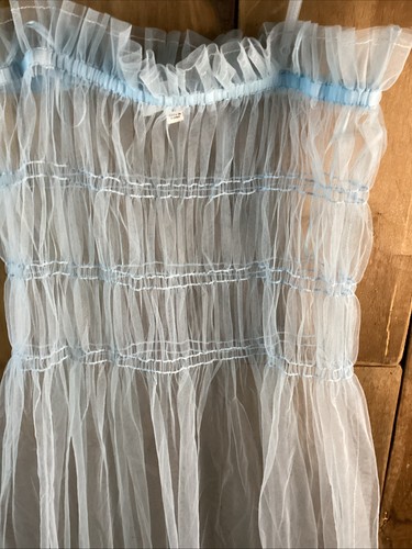 Madelyn Women’s Baby Blue Toule Dress Size Medium - Picture 3 of 4