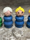 Vintage Lot of 7 Fisher Price Little People Family WOOD — photo 4