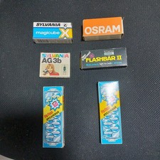 Lot Ancien Flash Appareil Photo Magicube Sylvania  Osram  Flashbar 2