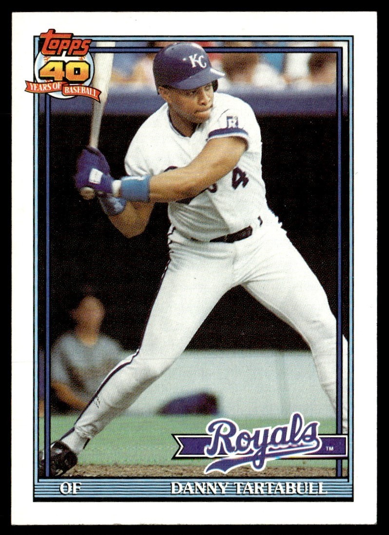 1991 Topps Danny Tartabull Kansas City Royals #90