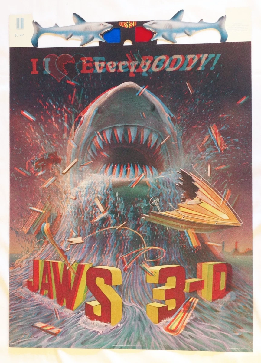 jaws 3d poster products for sale | eBay