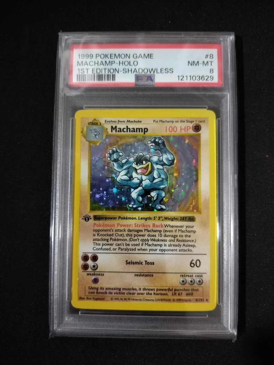 Machamp Pokémon TCG Shadowless Individual Collectible Card Game