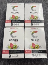 CELSIUS Kiwi Guava Lime On the Go Energy Powder Sticks 56 Pack 200mg Caffeine