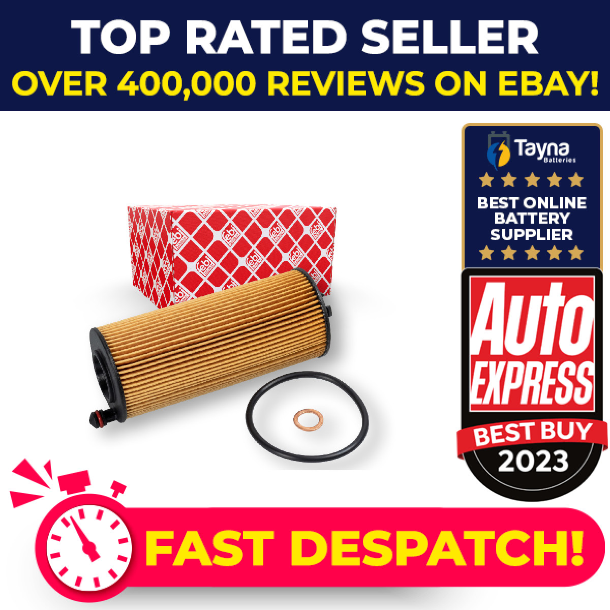 Oil Filter 175535 Febi 11428092620 Genuine Top Quality Guaranteed New
