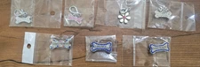 Rhinestone Dog/Cat Collar Charm, variety of designs for small (.05 ") collar