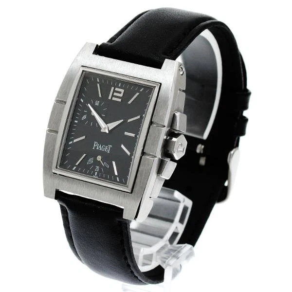 Piaget — Piaget Polo Upstream P10021 33mm SS Black Dial Automatic Watch #C4773