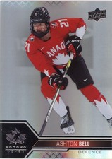 2022 Upper Deck Team Canada Juniors Women's WC Ashton Bell #52 Pillars of Ligh