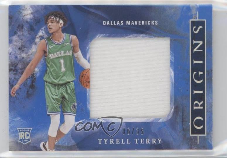 2020 Panini Origins Rookie Jumbo Jerseys Blue 6/35 Tyrell Terry #RJJ-TER RC 0z0v