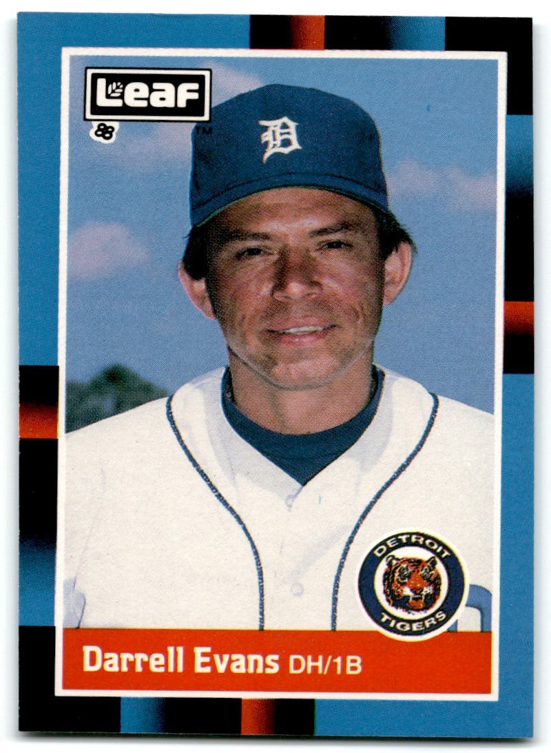 1988 Leaf Darrell Evans Detroit Tigers #173