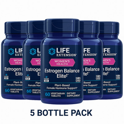 Life Extension Estrogen Balance Elite 60 Tabs | Women s Health Hormone Support
