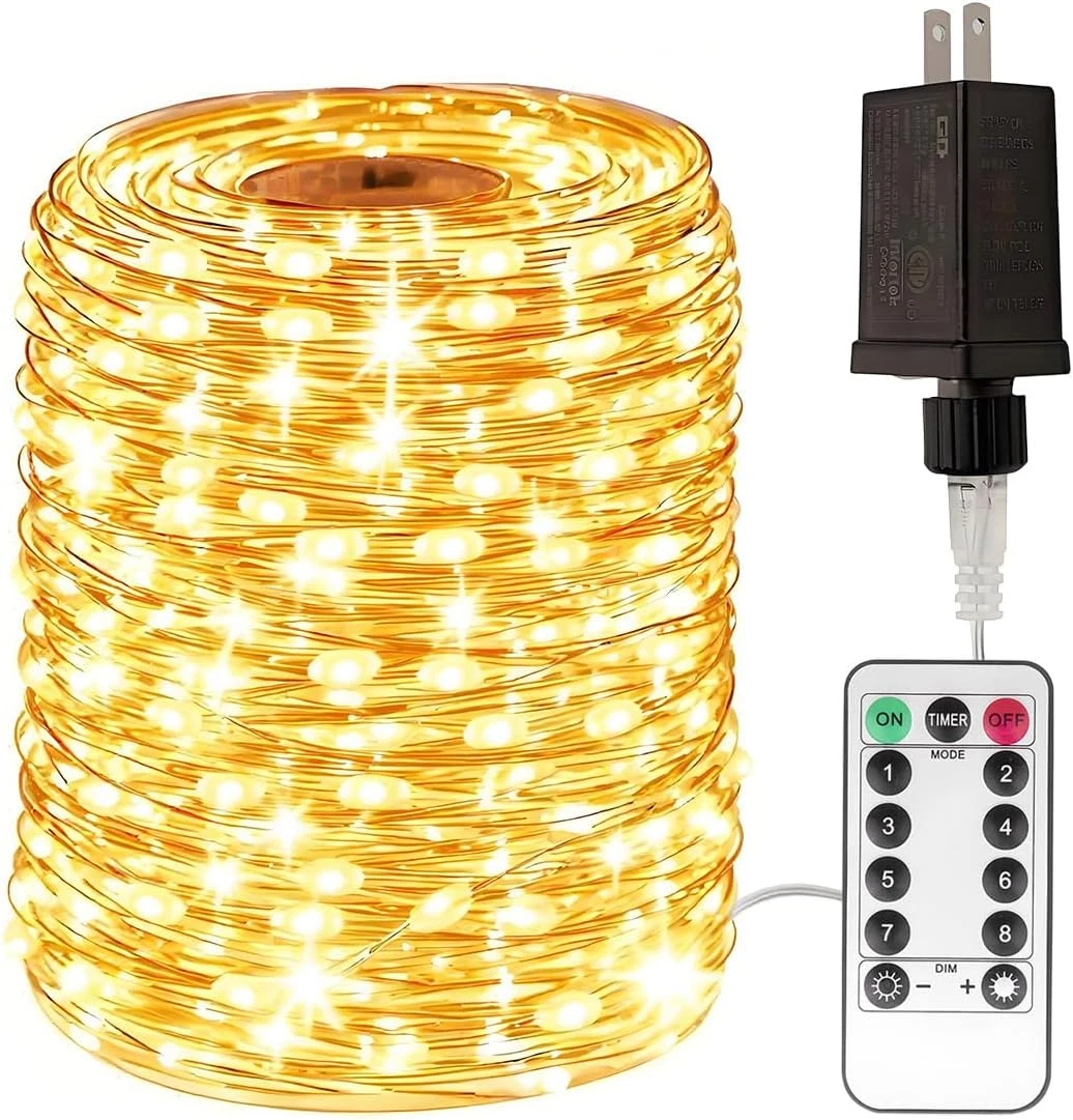 660FT Waterproof LED Fairy Lights with Remote for Home & Outdoor Decor