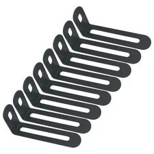 8 Pairs Slotted L Bracket, Adjustable Angle Corner Brace, Heavy Duty Steel Jo...