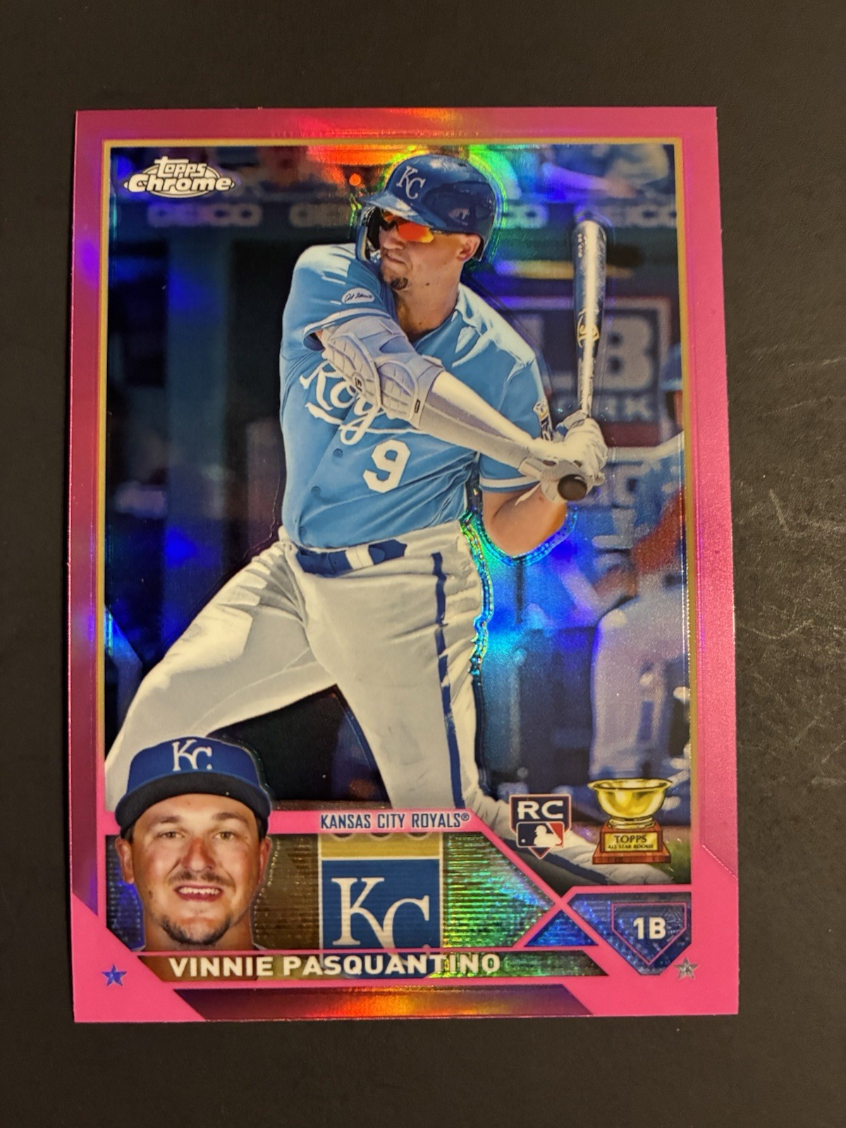 2023 Topps Chrome - Vinnie Pasquantino #119 Pink Refractor (RC) Royals Italy