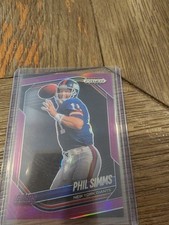 2025 Panini Prizm Black Phil Simms #103 Purple /99 Giants