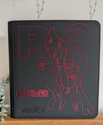 Vault X - 12 Pocket eXo-Tec Zip Binder - Black Pokemon Glory Of Team Rocket