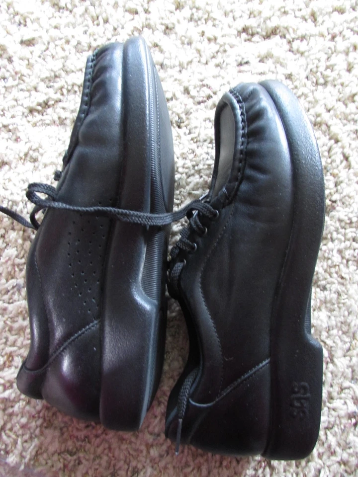 NUEVO/sin usar SAS Take Time 7 1/2" estrecho cónico confort zapatos negros Foto 2 de 3