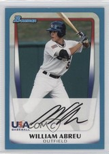 2011 Bowman Draft Prospects Blue 281/499 Willie Abreu William Abreu #BDPP91 3q5