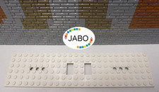 (H 3) Lego 6584a piastra 6x24 treno ferroviario 9V bianco 7897