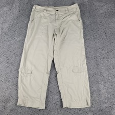 Columbia Pants Womens 8 Khaki Capri Titanium Omni Dry Lightweight Hiking Fishing