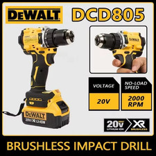 DEWALT DCD805 20V Brushless Impact Drill Compact Electric Screwdriver