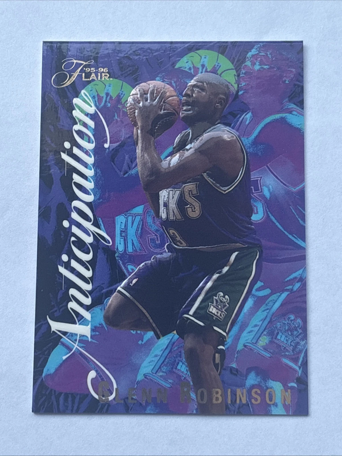 1995-96 Fleer Flair Anticipation Glenn Robinson #8 Milwaukee Bucks