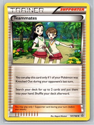 Teammates 141/160 Primal Clash Trainer Supporter Search Pokemon TCG 2015