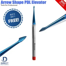 PDL Arrow Shape Elevator Dental Luxating Serrated Spade Luxation Titanium Coated