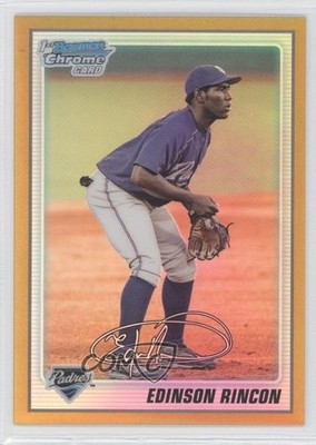 2010 Bowman Chrome Prospects Gold Refractor 32/50 Edinson Rincon #BCP39 0a7