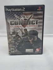 Conflict: Global Terror (Sony PlayStation 2, 2005) Complete in box. damaged case