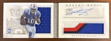 Robert Woods 2013 Playbook Rookie RPA 4 Color Patch Jersey Booklet SP /299 Rams