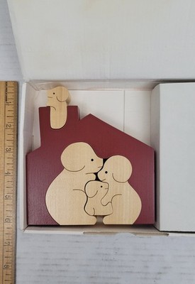 Naef Spielzung Hundehaus 9229 Sabu Oguro Nesting Wooden Dog Puzzle Switzerland 