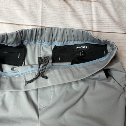 Men’s Bonobos WfHQ Flex Tech Travel Pants Large Stretch Pull On Joggers Gray - Picture 3 of 4