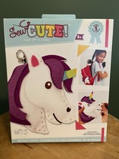 DIY Sew Cute Unicorn Kids Beginner Felt Backpack Clip Sewing Kit - NEW