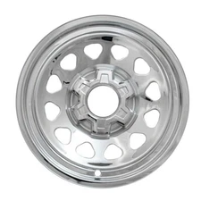 C2C 17" Snap-On Wheel Skins Fits 2019 GMC Sierra 1500 - New Model (Chrome)
