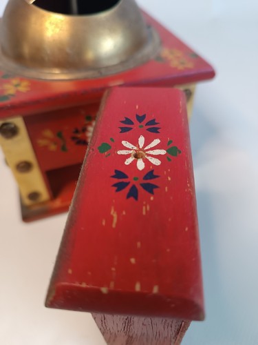 Très beau moulin à café ancien décoré - Imagen 9 de 11