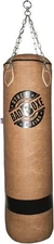 Badboxe Vintage Leather Training Filled 100 LBS Punching Bag with Chains 5feet